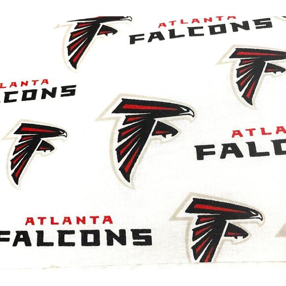 Pre-cut Fabric Swatches Atlanta Falcons Size 9” x 6” Red Black White Sports 160 - Picture 1 of 3
